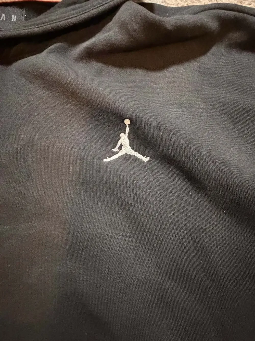 Jordan Brand Est. 1985 Embroidered Jumpman Black Pullover Hoodie
